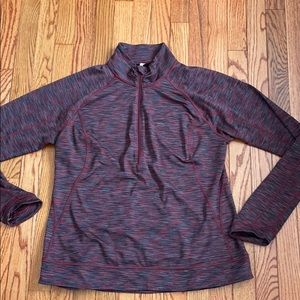 Lucy Activewear Yoga Quarter-Zip Shirt-XL